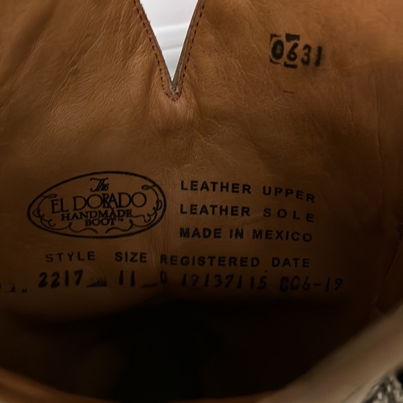 American rattle snake boots worn once size 11D - Picture 4 of 4